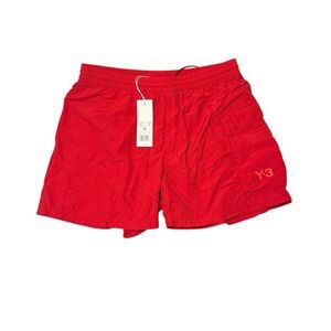 Y-3 Red Athletic Shorts